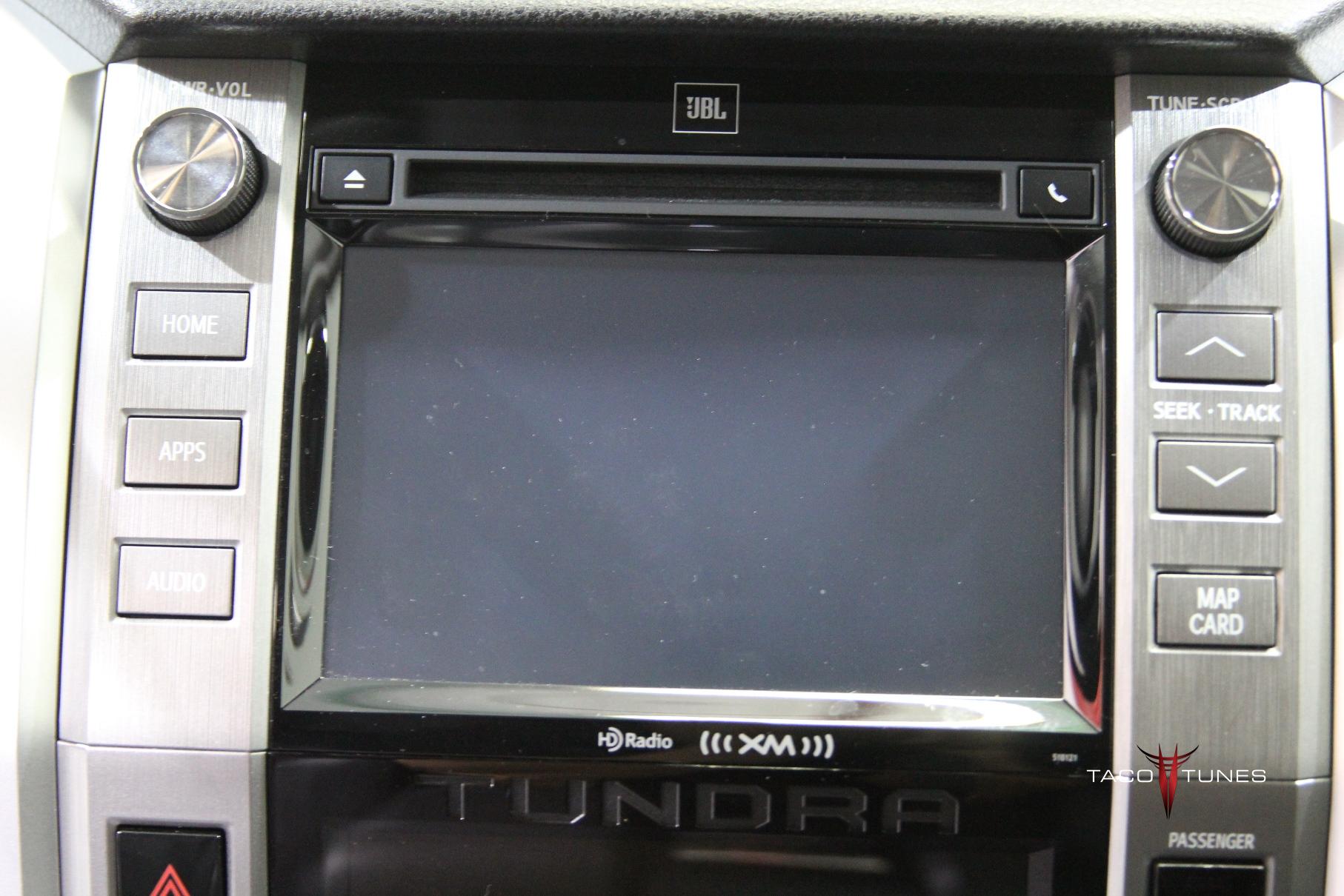 Toyota Tundra CrewMax JBL Head Unit Taco Tunes Toyota Audio Solutions