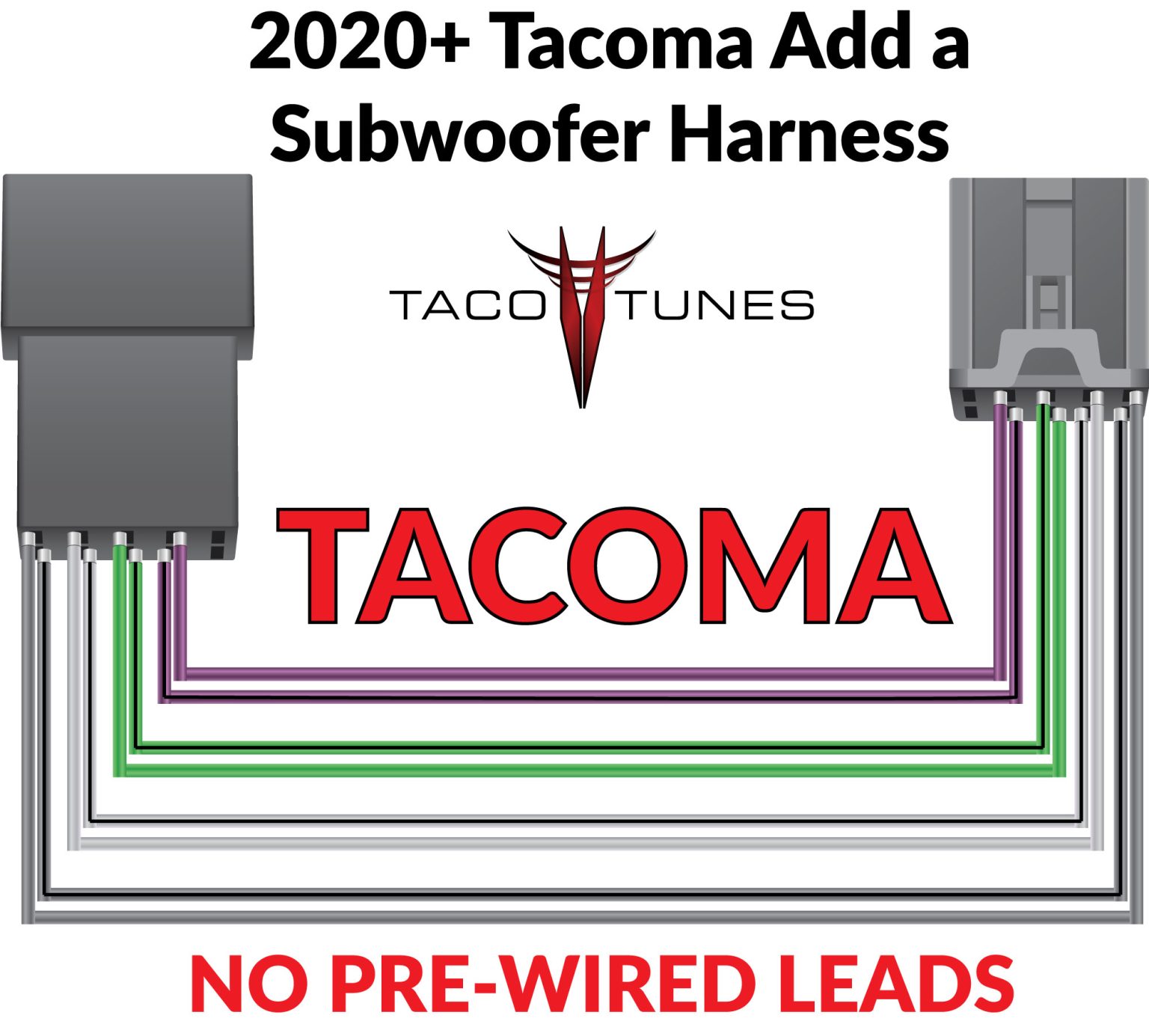 Toyota Tacoma Plug And Play Add A Subwoofer Harness Use With