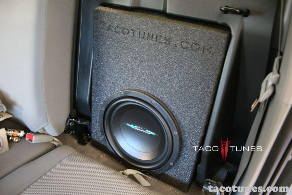 Tacoma double cab cheap sub box