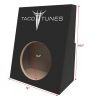 2005-2023 Toyota Tacoma 10 inch Subwoofer Box Enclosure w dimensions