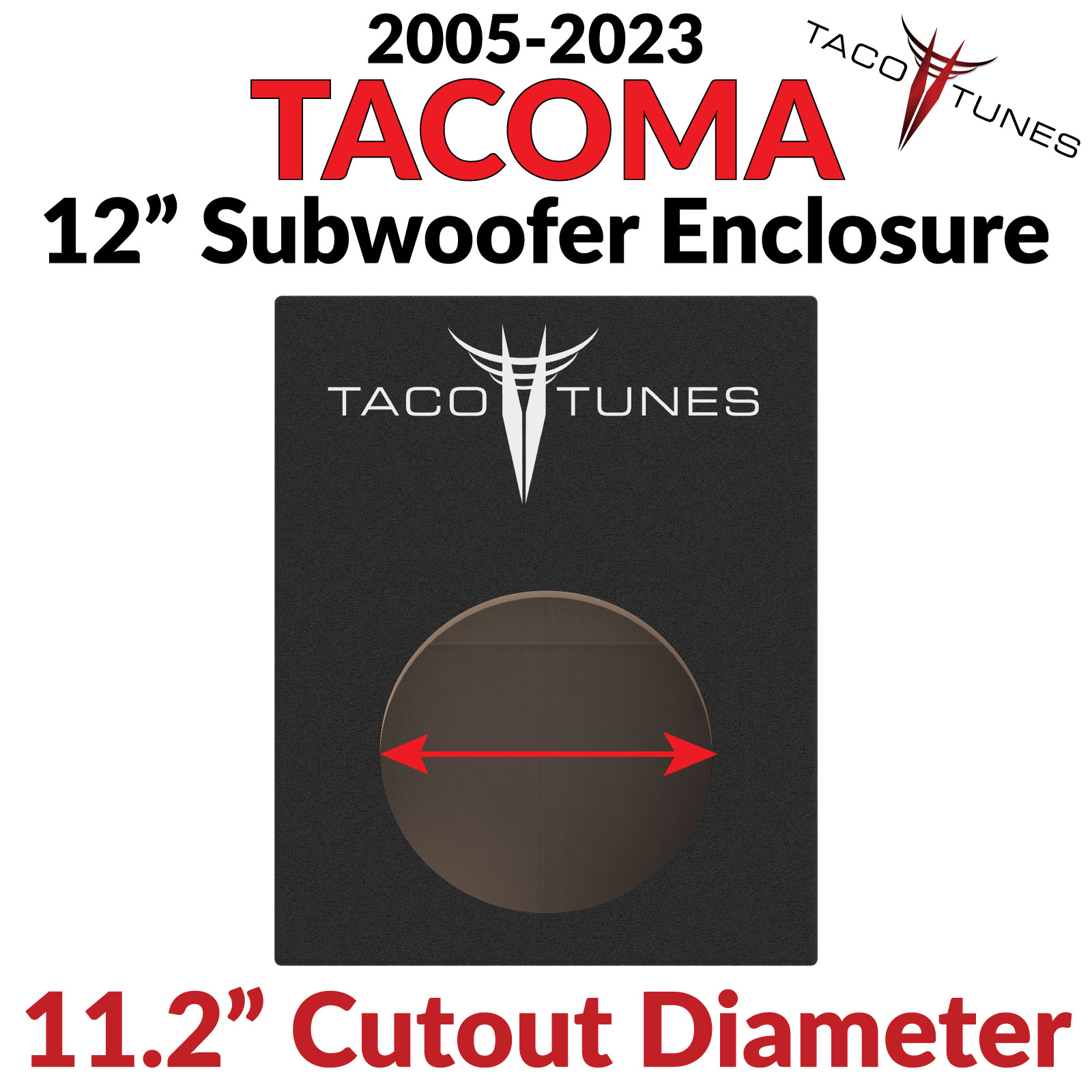 2005-2023-toyota-tacoma-single-11.2-inch-cutout-subwoofer-enclosure