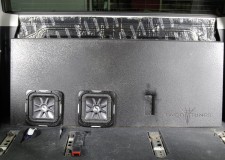 Toyota Tundra CrewMax Subwoofer Box Kicker Front View
