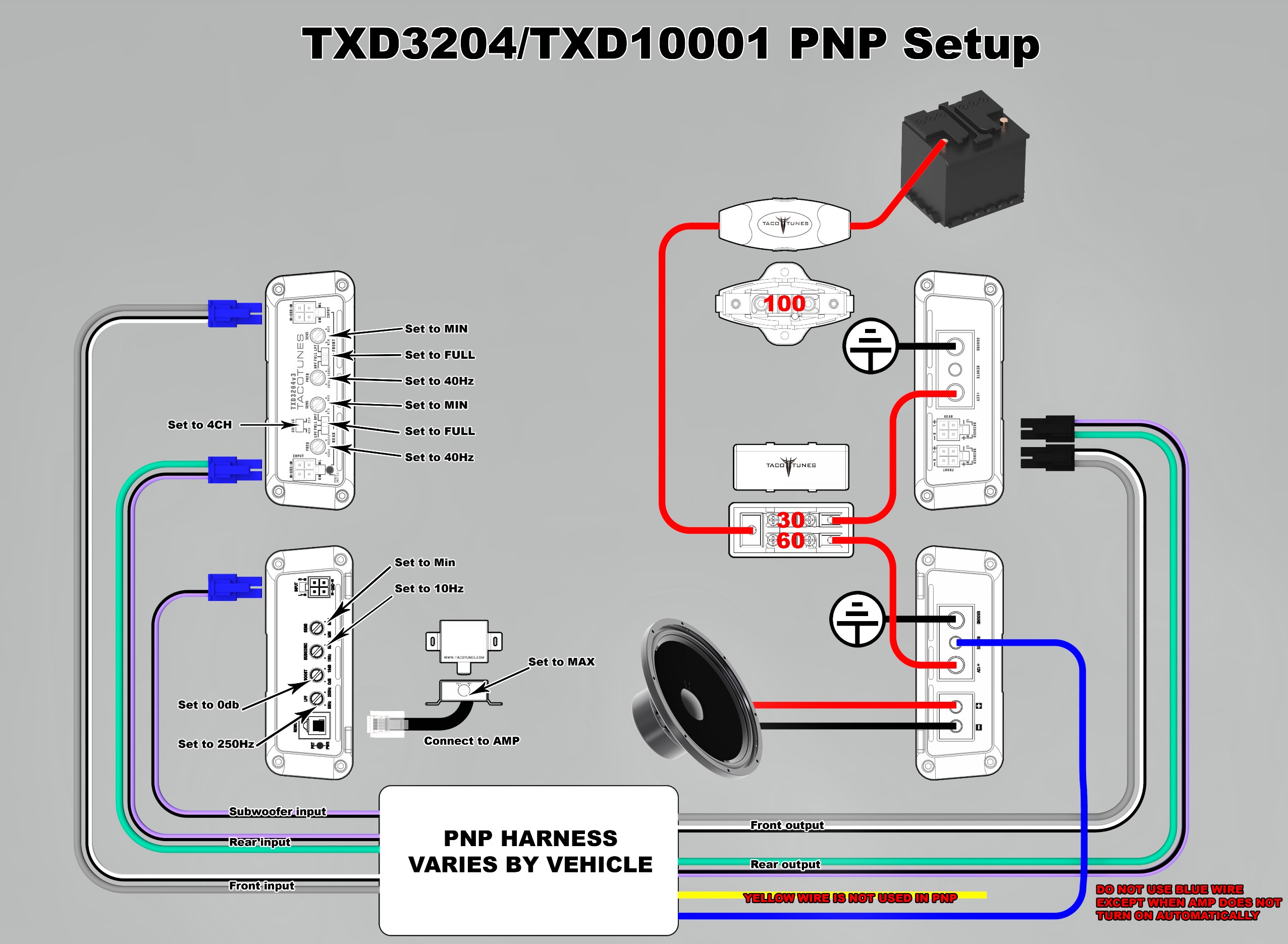 Subwoofer Wiring Diagram On Toyota Tundra Jbl Amplifier from tacotunes.com