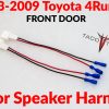 2003-2009 TOYOTA 4runner FRONTdoor speaker harness