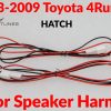 2003-2009 TOYOTA 4runner Hatch door COMPONENT speaker harness