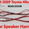 2003-2009 TOYOTA 4runner rear door COMPONENT speaker harness