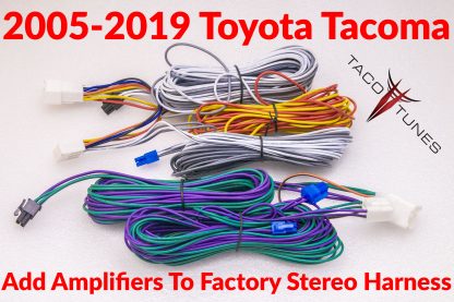 2005-2019 TOYOTA TACOMA Plug and play amplifier and sound processor harness
