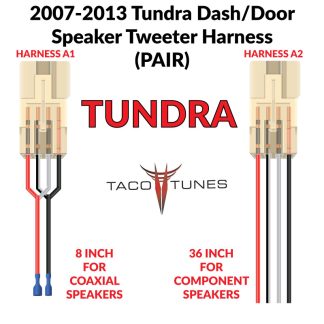 2007-2021-TOYOTA-TUNDRA-DASH-DOOR-SPEAKER-TWEETER-HARNESS