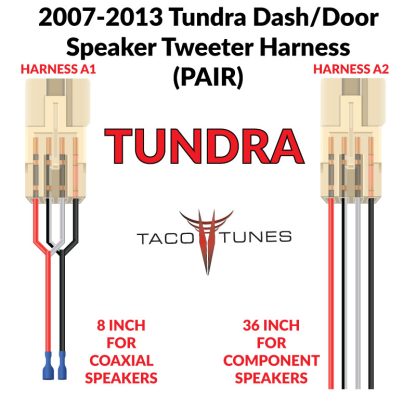 2007-2021-TOYOTA-TUNDRA-DASH-DOOR-SPEAKER-TWEETER-HARNESS