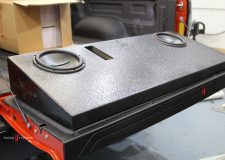 Toyota Tundra Stock Tacotunes 10” dual subwoofer
