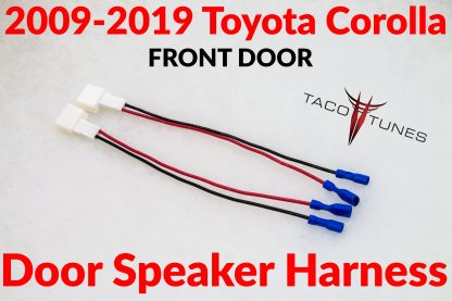 2009-2019 toyota corolla front door aftermarket speaker harness