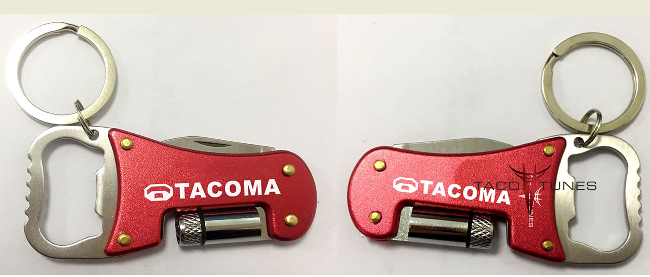 Toyota Tacoma Black Tear Drop Key Chain 