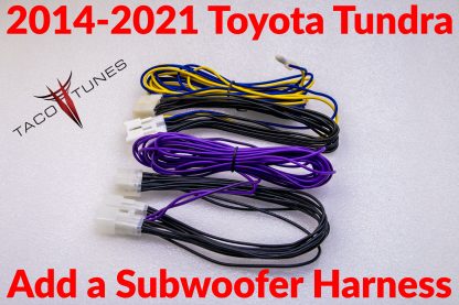 2014-2021 tundra add a subwoofer to factory stereo harness