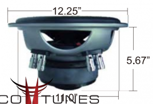 toyota 4 runner subwoofer box mounting depth diameter subwoofer