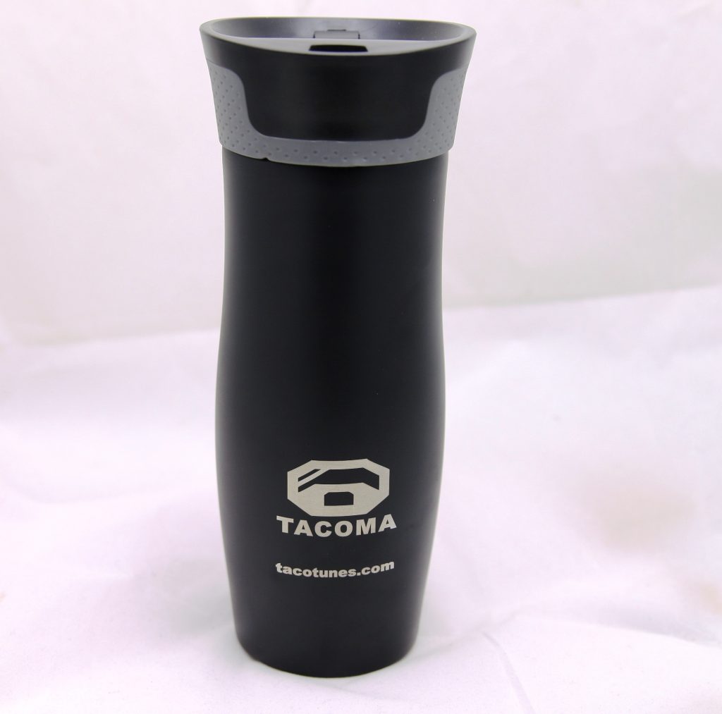 Toyota Tacoma Stainless Steel Coffee Mug With Non Spill SelfSeal Lid Taco Tunes Toyota Audio 