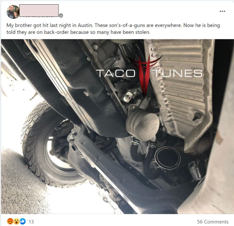 How to Prevent Catalytic Converter Theft in your Toyota Tundra - Taco