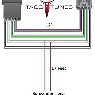2022+ Toyota Tundra Add a Subwoofer Harness Drawing