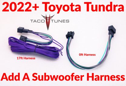 2022+ toyota TUNDRA plug and play factory integration add a sub harness -2