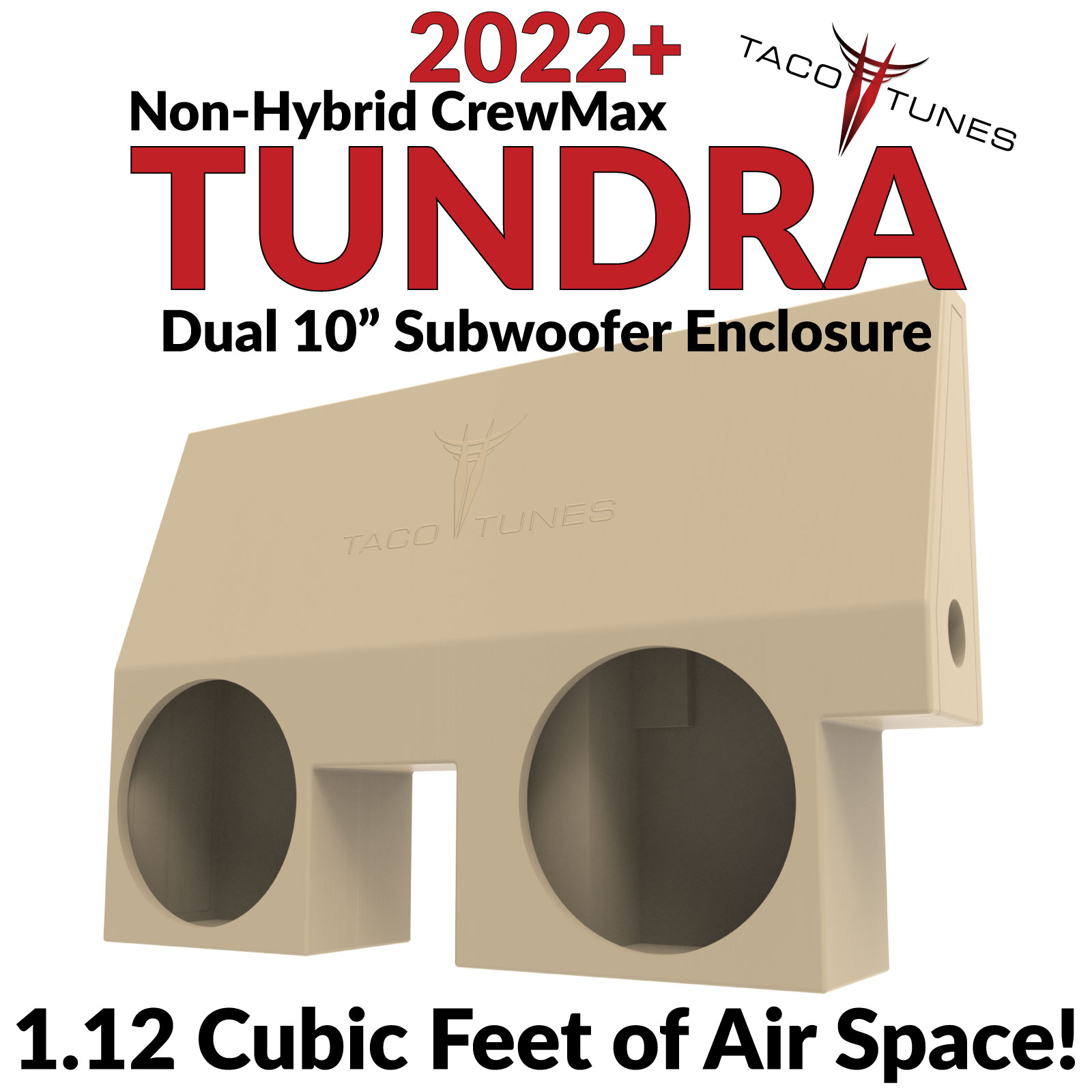 2022+ Toyota Tundra Dual 10 Inch Subwoofer Box - Image 5