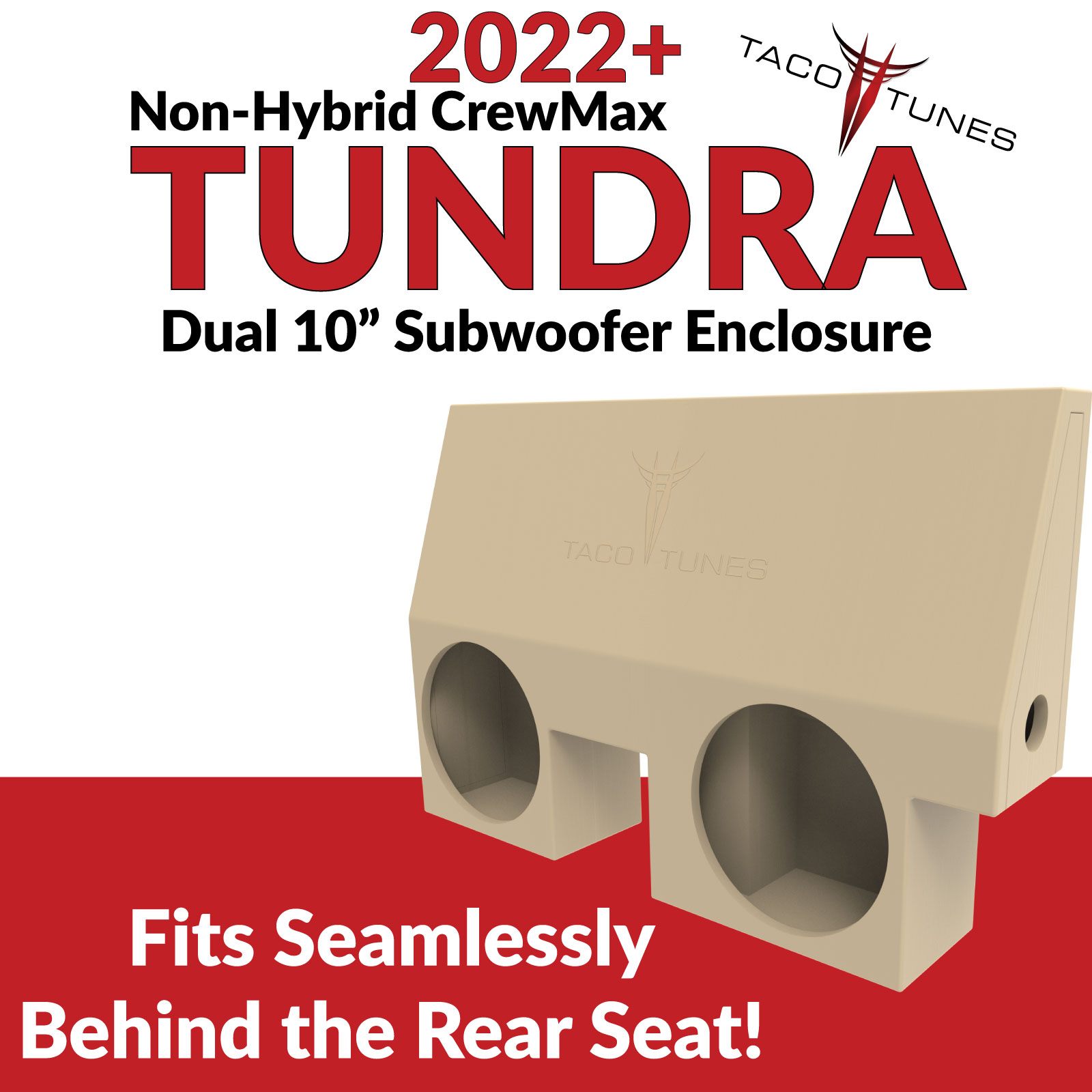2022+-Crew-Max-Non-Hybrid-Tundra10-INCH-Subwoofer-Enclosure