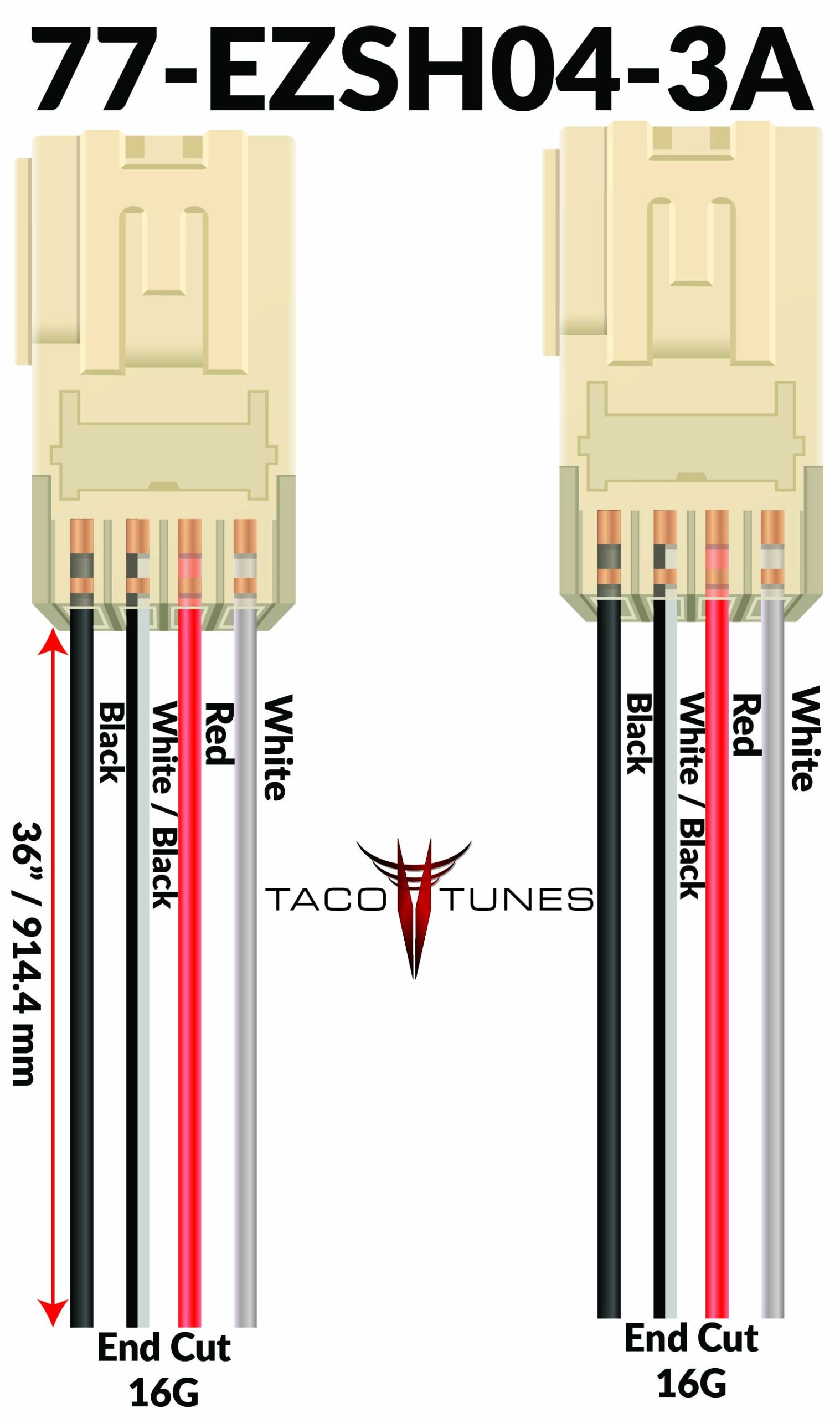 2022+ Toyota Tundra Tweeter (Dash Speaker) Wire Harness Adapters (Pair)
