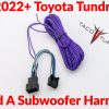 2022+ toyota TUNDRA plug and play factory integration add a subwoofer harness -