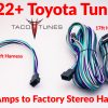 2022+ toyota TUNDRA plug and play factory integration amp and sound processor harness -