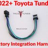 2022+ toyota TUNDRA plug and play factory integration harness -