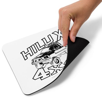 Hilux 4x4 white mouse pad