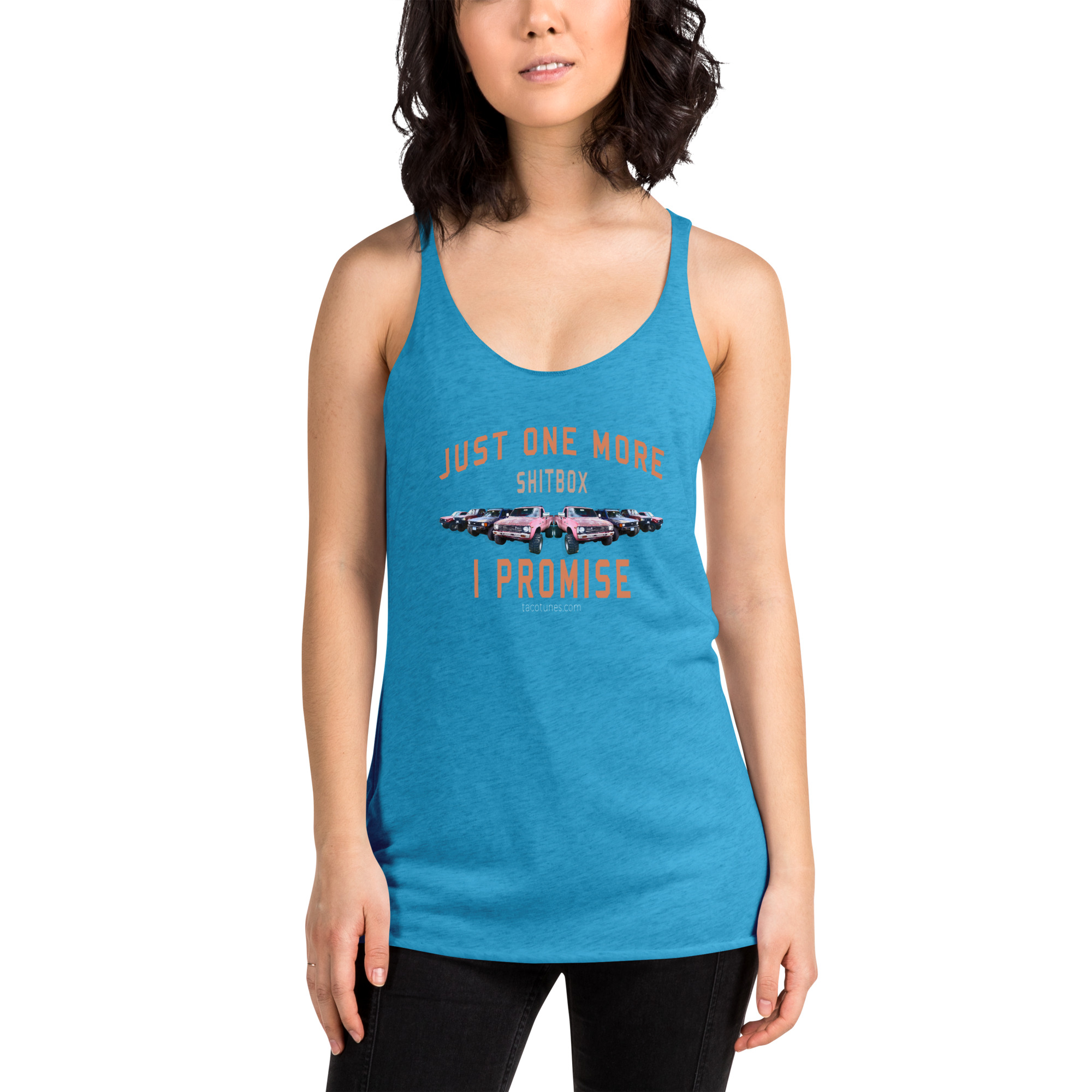 Women's Just one more sh*t box I promise Racerback Tank - Taco Tunes -  Toyota Audio Solutions