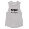 Not bossy, Just aggressively helpful Ladies’ Muscle Tank - Image 3