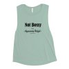 Not bossy, Just aggressively helpful Ladies’ Muscle Tank - Image 7