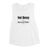 Not bossy, Just aggressively helpful Ladies’ Muscle Tank - Image 8