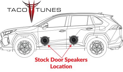 Toyota RAV4 Stock Door Speaker Harness Location