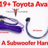 2005-2019 toyota avalon add a subwoofer harness adapter