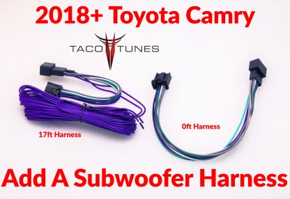 2018+ toyota Camry plug and play add a sub harness - Copy (2)