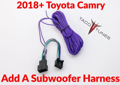 2018+ toyota Camry plug and play add a sub plug and playharness - Copy (2)