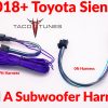 2018+ toyota SIENNA plug and play factory add a sub harness