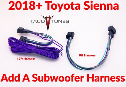 2018+ toyota SIENNA plug and play factory add a sub harness
