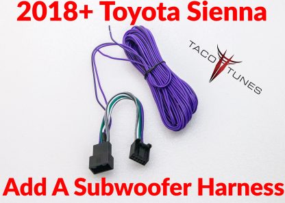 2018+ toyota SIENNA plug and play factory add a subwoofer harness
