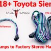 2018+ toyota SIENNA plug and play factory integration amp and sound processor harness