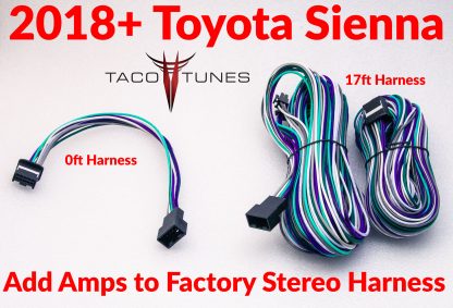 2018+ toyota SIENNA plug and play factory integration amp and sound processor harness