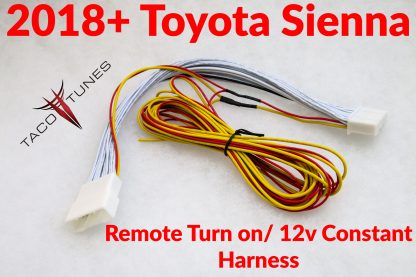 2018+ toyota sienna remote turn on 12V constant harness