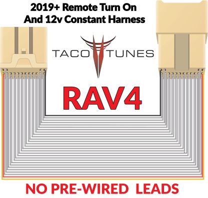 2019+ TOYOTA RAV4 REMOTE TURN ON AND 12V CONSTANT PLUG AND PLAY HARNESS