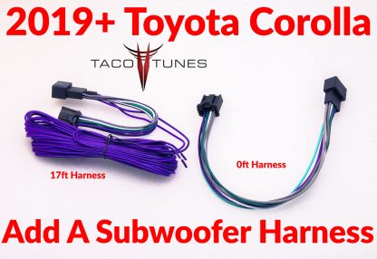 2019+ toyota COROLLA plug and play factory add a subwoofer harness- Copy (8)