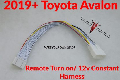2019+ toyota avalon remote turn on 12v constant harness