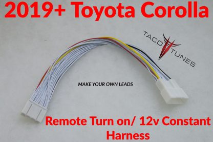 2019+ toyota corolla remote turn on 12v constant harness