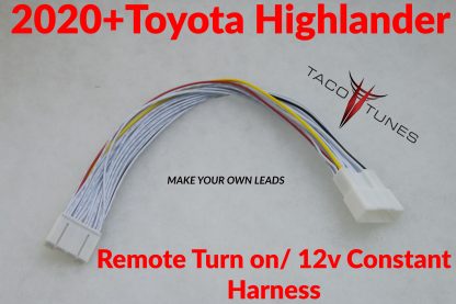 2020+ highlander remote turn on 12V constant harness