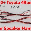 2010+ TOYOTA 4runner HATCH door component speaker harness