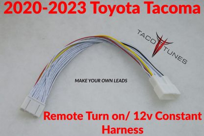 2020-2023 toyota tacoma remote turn on 12V constant harness